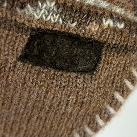 Brown wool chullo toque - Picture 5 of 7